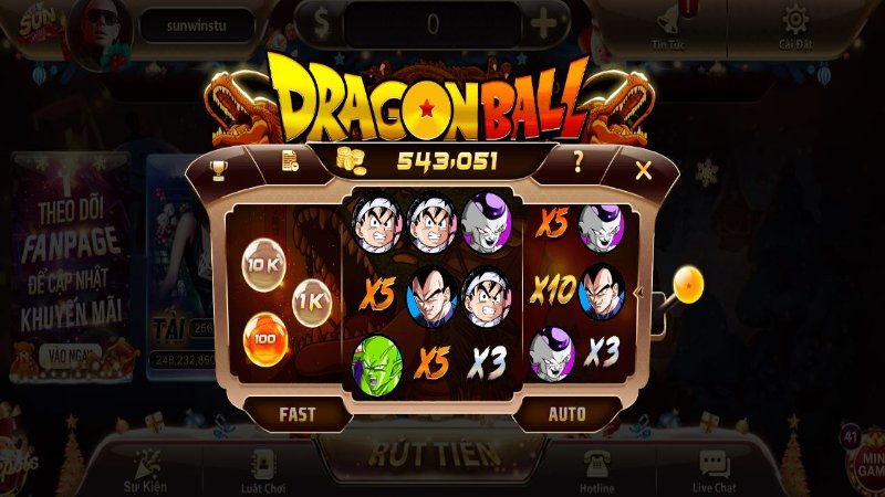 Đặt cược và mức nhận thưởng trong Dragonball